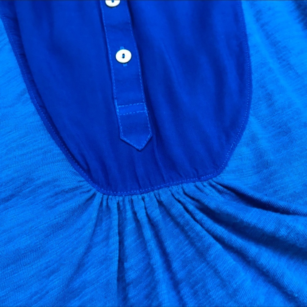 Anthropologie Meadow Rue Royal Blue Shirt, XS. - Picture 3 of 4